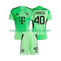 Maillot Bayern Munich Jonas Urbig 40 Gardien Enfant Tenue Domicile 2025-2026 Manche Courte