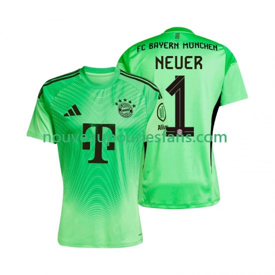 Maillot Bayern Munich Manuel Neuer 1 Gardien Homme Tenue Domicile 2025-2026 Manche Courte