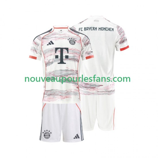 Maillot Bayern Munich Enfant Tenue Extérieur 2025-2026 Manche Courte