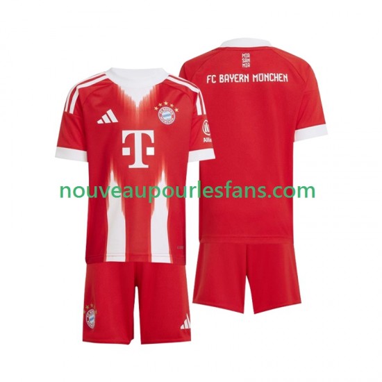Maillot Bayern Munich Enfant Tenue Domicile 2025-2026 Manche Courte