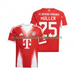 Maillot Bayern Munich Thomas Muller 25 Homme Tenue Domicile 2025-2026 Manche Courte