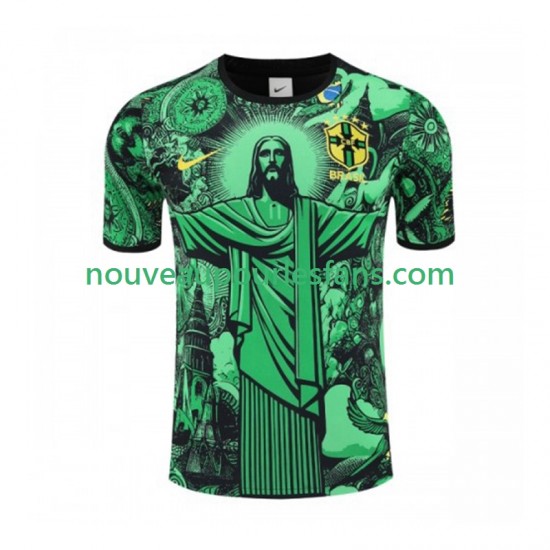 Maillot Brésil Jesus Special Homme Tenue Domicile 2024-2025 Manche Courte