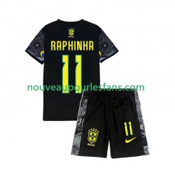 Brésil RAPHINHA 11 Cheist the Redeemer Football Shirts Enfant Tenue Domicile 2024 Manche Courte