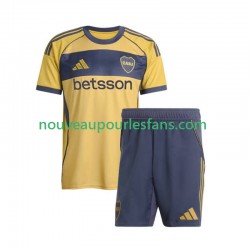 Maillot CA Boca Juniors Enfant Tenue Extérieur 2025-2026 Manche Courte