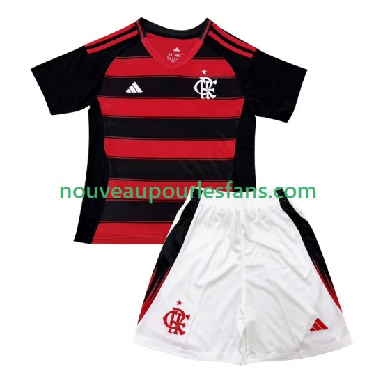 Maillot CR Flamengo Enfant Tenue Domicile 2025-2026 Manche Courte