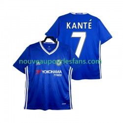 Maillot Chelsea KANTE 7 2016-2017 Rétro Homme Tenue Domicile Manche Courte
