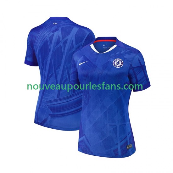 Maillot Chelsea Femme Tenue Domicile 2025-2026 Manche Courte