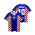 Maillot Croatie BOBAN 10 Rétro Homme Tenue Extérieur 1998 Manche Courte