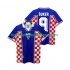 Maillot Croatie SUKER 9 Rétro Homme Tenue Extérieur 1998 Manche Courte