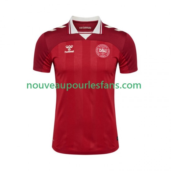 Maillot Danemark Homme Tenue Domicile 2025 Manche Courte