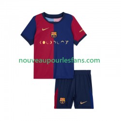 Maillot FC Barcelone Coldplay Enfant Tenue Domicile 2024-2025 Manche Courte