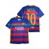 Maillot FC Barcelone Lionel Messi 10 2015-2016 Rétro Homme Tenue Domicile Manche Courte