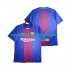 Maillot FC Barcelone 2017-20168 Rétro Homme Tenue Domicile Manche Courte