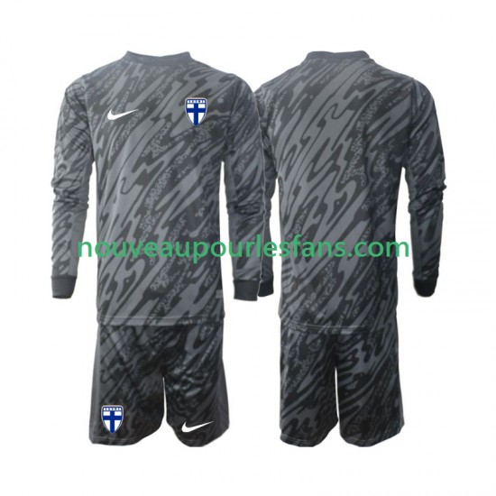 Maillot Finlande Gardien Enfant Tenue Domicile 2024 Manche Longue