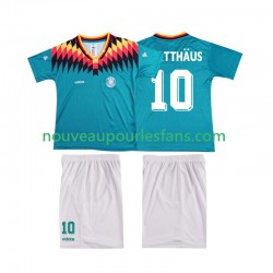 Maillot Allemagne MATTHAUS 10 Rétro Enfant Tenue Extérieur 1994 Manche Courte