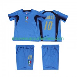 Maillot Italie TOTTI 10 Rétro Enfant Tenue Domicile 2006 Manche Courte