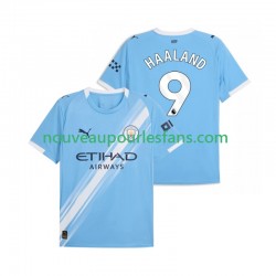 Maillot Manchester City Erling Haaland 9 Homme Tenue Domicile 2025-2026 Manche Courte