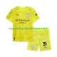 Maillot Manchester City Ederson Moraes 31 Gardien Enfant Tenue 3ème 2025-2026 Manche Courte