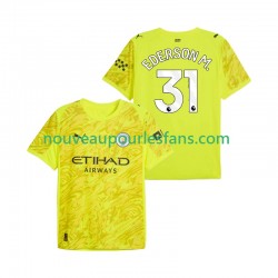 Maillot Manchester City Ederson Moraes 31 Gardien Homme Tenue 3ème 2025-2026 Manche Courte