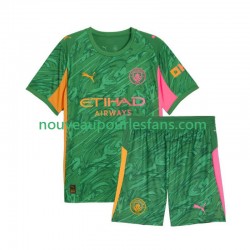 Maillot Manchester City Gardien Enfant Tenue Domicile 2025-2026 Manche Courte