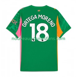 Maillot Manchester City ORTEGA MORENO 18 Gardien Homme Tenue Domicile 2025-2026 Manche Courte