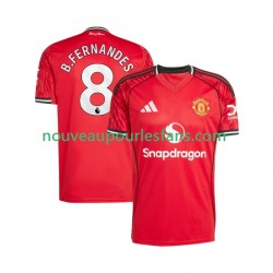 Maillot Manchester United Bruno Fernandes 8 Homme Tenue Domicile 2025-2026 Manche Courte