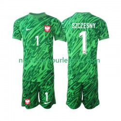 Maillot Pologne Szczesny 1 Gardien Enfant Tenue 3ème 2024 Manche Courte