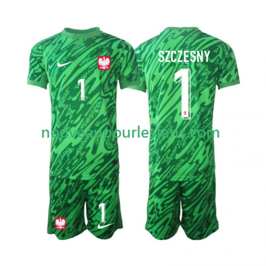 Maillot Pologne Szczesny 1 Gardien Enfant Tenue 3ème 2024 Manche Courte
