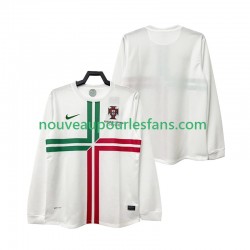Maillot Portugal 2012 Rétro Homme Tenue Extérieur Manche Longue