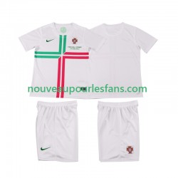 Maillot Portugal 2012 Rétro Enfant Tenue Extérieur Manche Courte