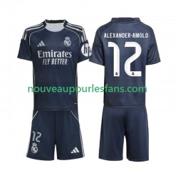Maillot Real Madrid Alexander-Arnold 12 Enfant Tenue Extérieur 2025-2026 Manche Courte