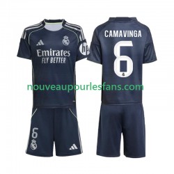 Maillot Real Madrid Camavinga 6 Enfant Tenue Extérieur 2025-2026 Manche Courte