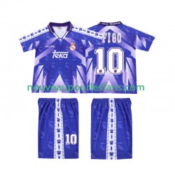 Maillot Real Madrid FIGO 10 1996-1997 Rétro Enfant Tenue Extérieur Manche Courte