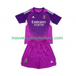 Maillot Real Madrid Gardien Enfant Tenue Extérieur 2025-2026 Manche Courte