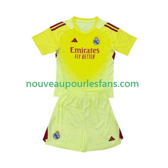 Maillot Real Madrid Gardien Enfant Tenue 4ème 2025-2026 Manche Courte