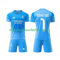 Maillot Real Madrid Thibaut Courtois 1 Gardien Enfant Tenue Domicile 2025-2026 Manche Courte