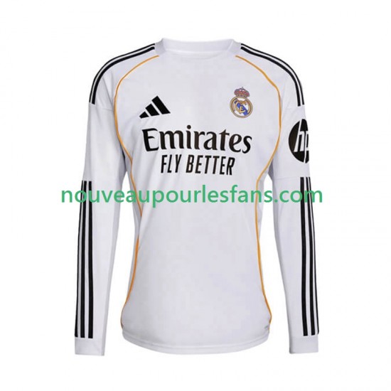 Maillot Real Madrid Homme Tenue Domicile 2025-2026 Manche Longue
