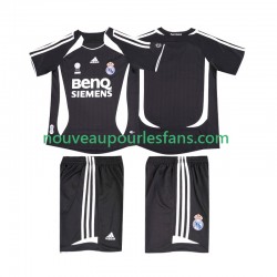 Maillot Real Madrid 2007 Rétro Enfant Tenue Extérieur 2006 Manche Courte