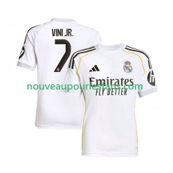 Maillot Real Madrid Vinicius Junior 7 Homme Tenue Domicile 2025-2026 Manche Courte