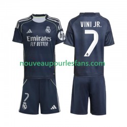 Maillot Real Madrid Vinicius Junior 7 Enfant Tenue Extérieur 2025-2026 Manche Courte