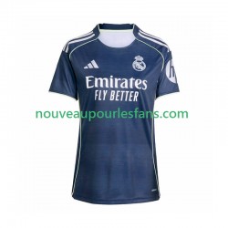 Maillot Real Madrid Femme Tenue Extérieur 2025-2026 Manche Courte