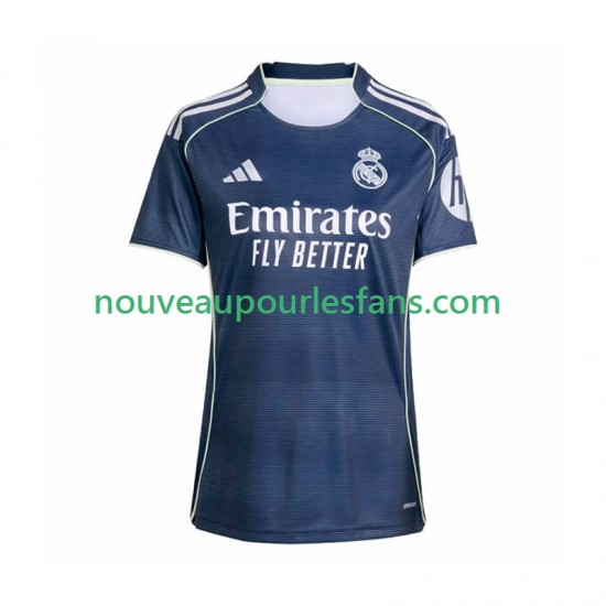 Maillot Real Madrid Femme Tenue Extérieur 2025-2026 Manche Courte