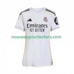 Maillot Real Madrid Femme Tenue Domicile 2025-2026 Manche Courte