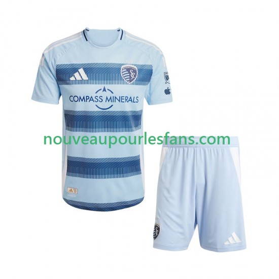 Maillot Sporting Kansas City Enfant Tenue Domicile 2025 Manche Courte