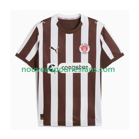 Maillot St. Pauli Homme Tenue Domicile 2025-2026 Manche Courte