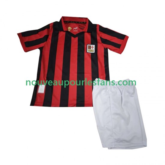 Maillot AC Milan 125th Anniversary Enfant Tenue Domicile 2024-2025 Manche Courte