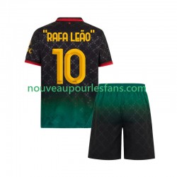 Maillot AC Milan RAFA LEAO 10 Enfant Tenue 4ème 2024-2025 Manche Courte