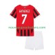 Maillot AC Milan Santiago Gimenez 7 Enfant Tenue Domicile 2024-2025 Manche Courte