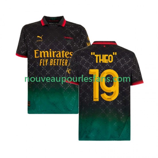 Maillot AC Milan THEO 19 Homme Tenue 4ème 2024-2025 Manche Courte