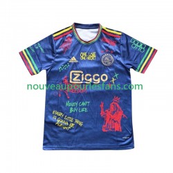 Maillot Ajax Amsterdam Bob Marley Special Blue Homme Tenue Domicile 2025 Manche Courte